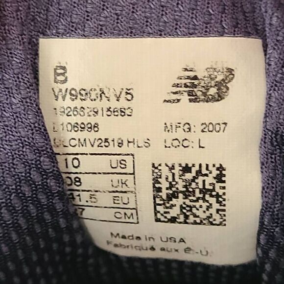 New Balance Womens W990NVS Blue Suede Running Shoe Made in USA Size 10 - Picture 10 of 12